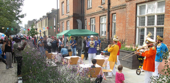 Figure 20: Street Party in the Pocket Park, to Celebrate 130 years of Oxford House