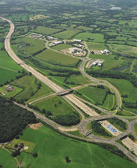 Aerial of Blyth Valley Park