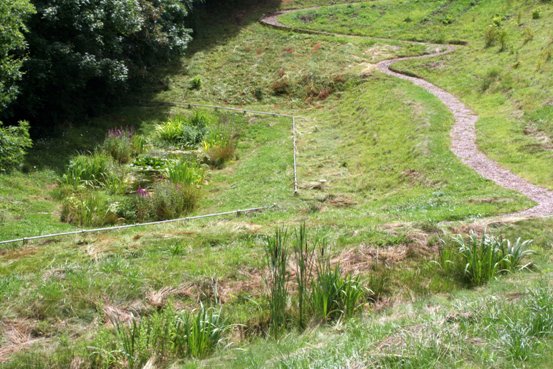 Figure 4 Low flow channel to pond and outfall SuDS