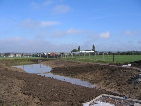 Figure 4 SuDS Detention basin under construction