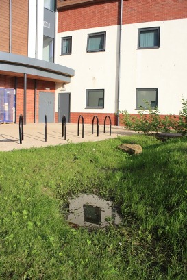 Figure 3 Courtyard with SuDS features