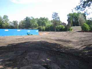 Figure 8 SuDS swale under construction 