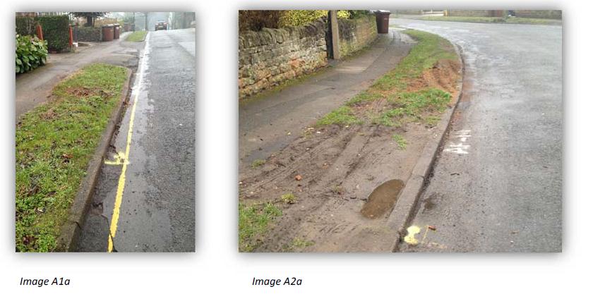 rain garden existing road layout SuDS